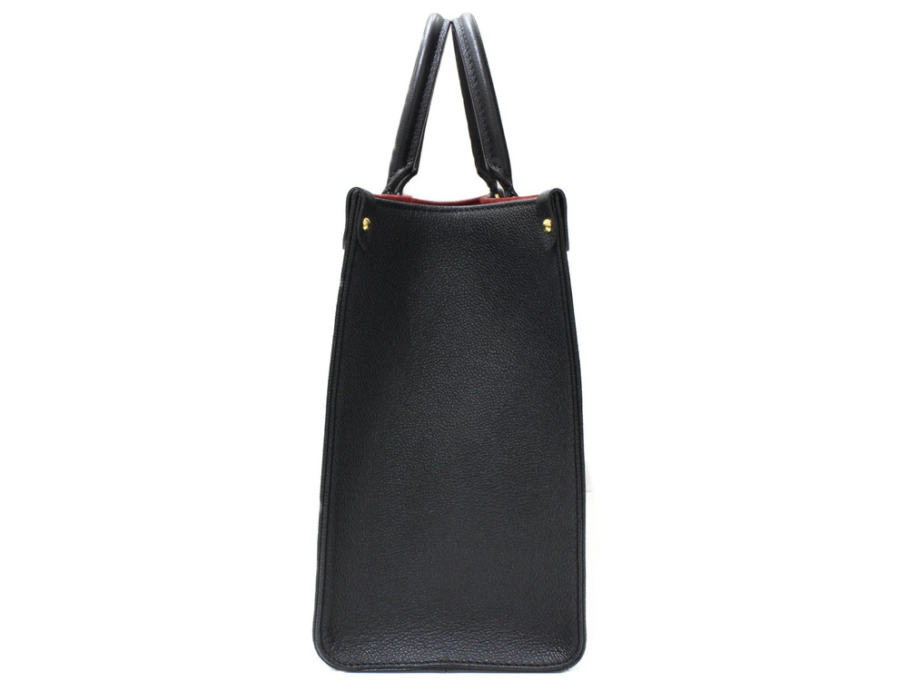 Louis Vuitton Tote Monogram Empreinte Black OnTheGo Bicolor Beige Bag Shoulder
